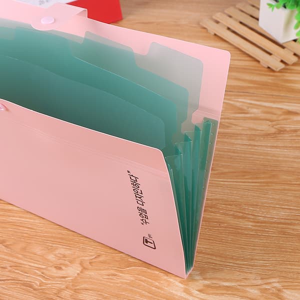Laajennettava kansiotasku kirjekoko/A4-paperille, harmonikkakansio