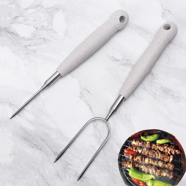 Marshmallowgrillspett | Set med 5 extra långa utdragbara läger