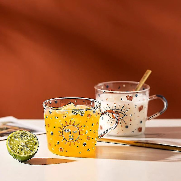 500ml Creative Scale Glasmugg Frukost Par Vattenkopp -su DXGHC