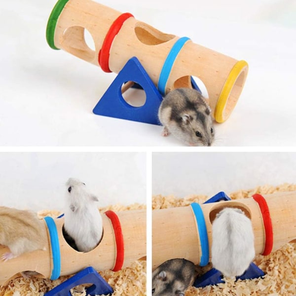 Hamstervippbräda Tunnelrör Gnagare Leksak Råtta Husdjurstillbehör Multip DXGHC