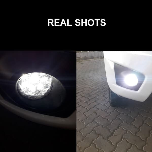 2-delt rund 9LED dagslys kørelys bil universal LED