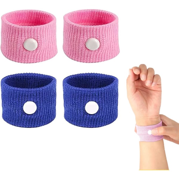 2 Pairs Motion Sickness Wristbands,Sea Sickness Wristbands Tra