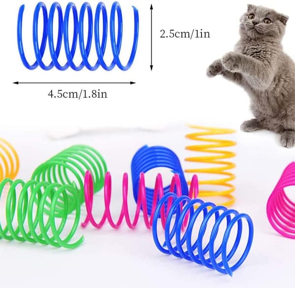 Kattspringleksaker, färgglada kattspringleksaker, färgglad kattspring