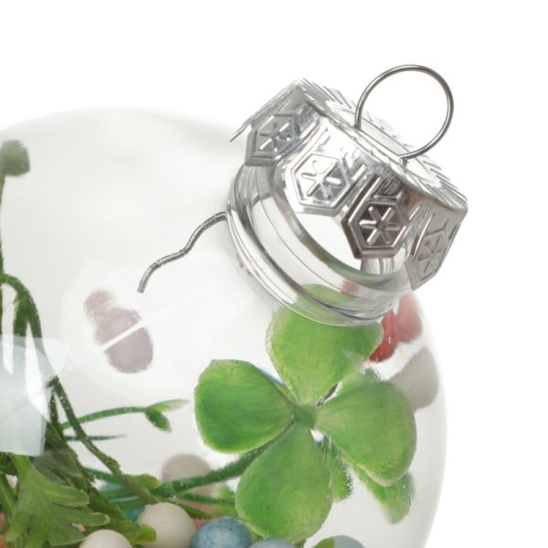 6 st Delikat Transparenta Bollprydnader i Plast