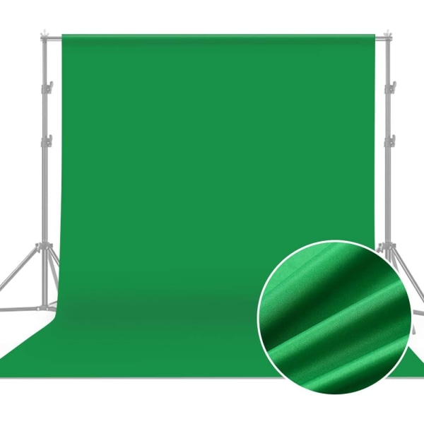 2 x 3m Professional Green Screen Backdrop, Studio Photography Bac