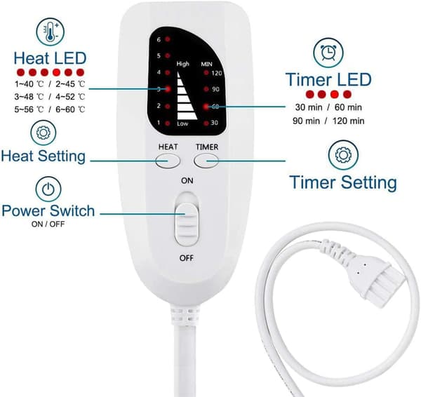 Komfortabel Elektrisk Fotvarmer – Automatisk Avstenging – Vaskbar USB E