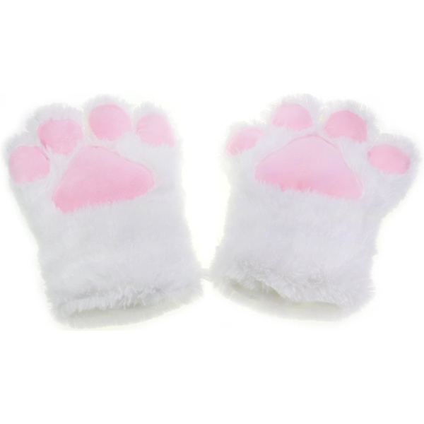 Katt Cosplay Set Plysch Klorhandskar Katt Kattöron Svans Halsband DXGHC