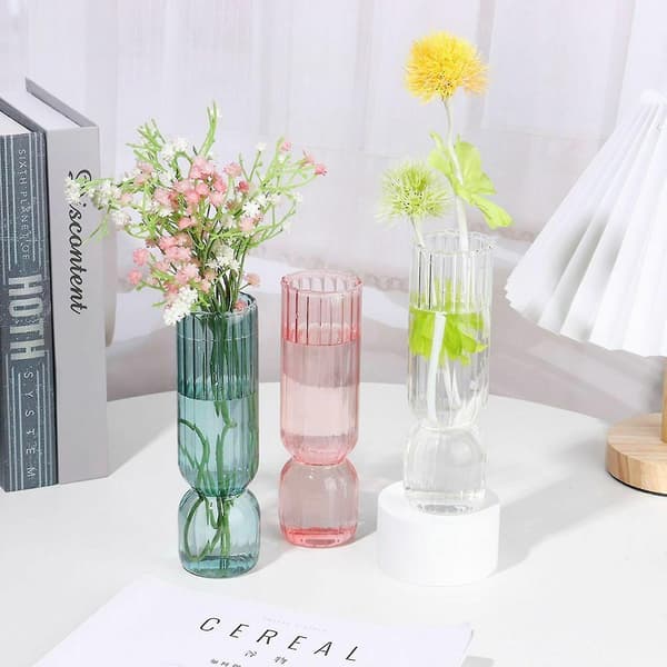 Vas Hem Liten Hydroponisk Växt Glasflaska Dekor Blomma Va DXGHC