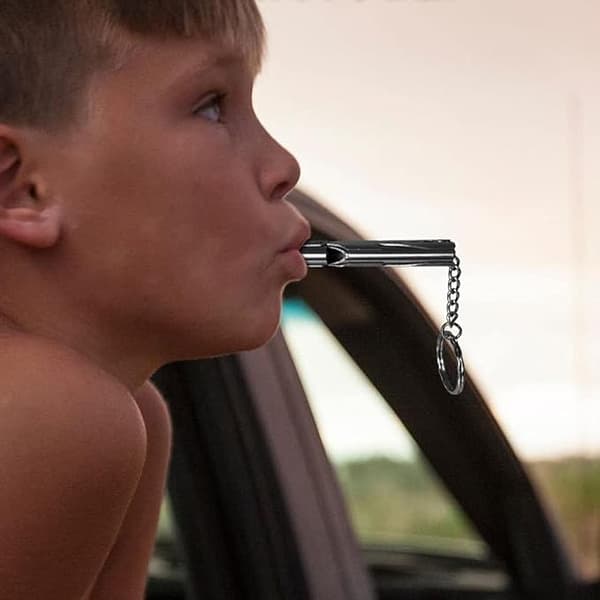 2 stk. Overlevelsesfløjte, Professionel Dommerfløjte Rustfrit Stål