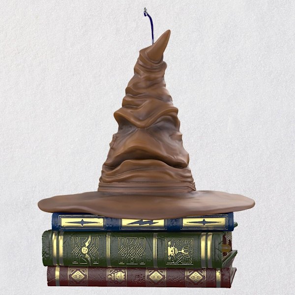 Julepynt Harry Potter lyd-sorteringshatt i harpiks