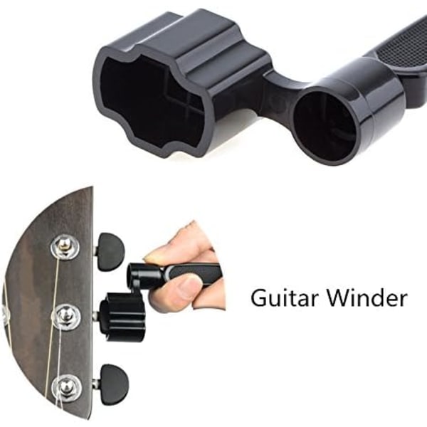 3-i-1 Multifunktionsverktyg för Gitarr, Stränglindare, Strängklippare