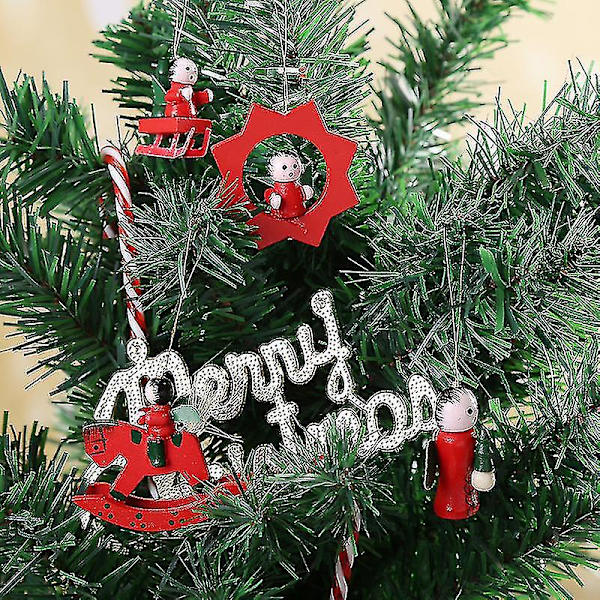 30 stk Juletrpynt Trepynt DIY malt Kristus