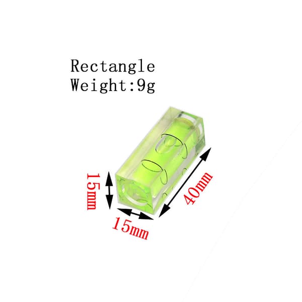 Mini Vattenpass, 5 st Högprecision Kvadratisk Horisontell Spir DXGHC