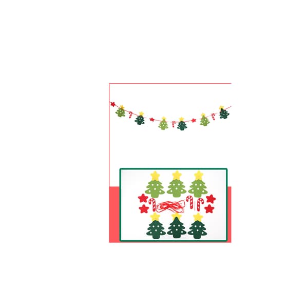 2 stk. Juleflag DIY Juleflag otte Juleflag 3M A