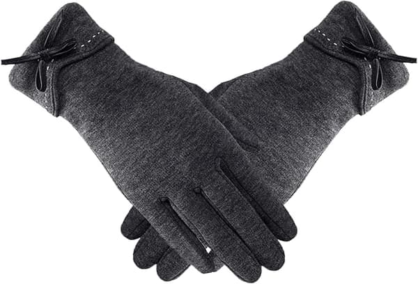 Vintervarma Handskar för Kvinnor, Touchscreen, Vindtäta, Fodrade