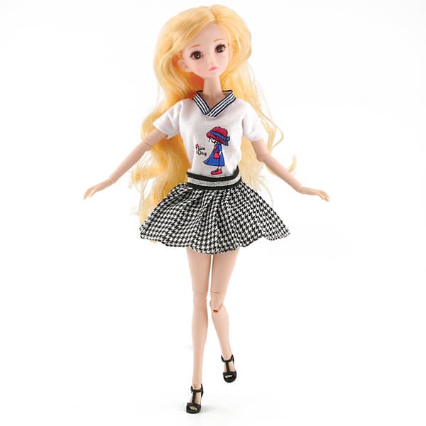 Barbie-modekostym, 7 delar, 7 docktillbehör, för barn