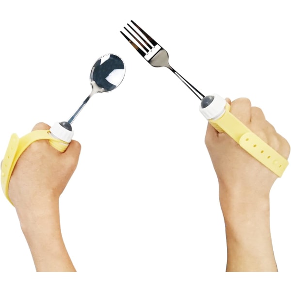 Adaptive redskaper skjeer gafler sett vektet, sklisikre håndtak & r