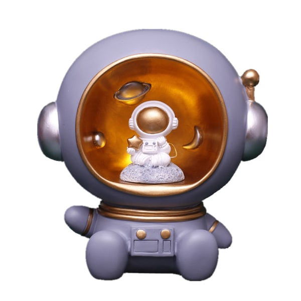 Astronaut Natlampe Rum Lampe Soveværelse Dekorativ Pengeboks