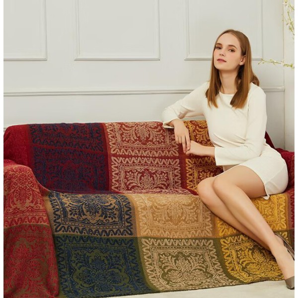 Ternet Shawl Tæppe Sofa Håndklæde Tæppe Seng Tæppe Jacquar