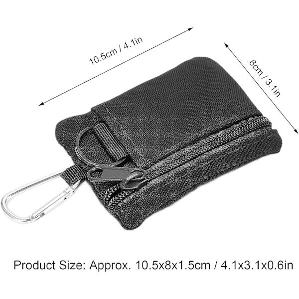 Mini-tasku, EDC-ulkoilmakohde kolikkopussi karabiinilla Mini Porta