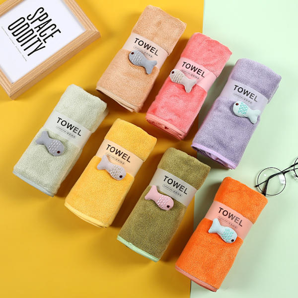 7 stycken mjuka mikrofiberhanddukar, absorberar vatten, tvättbar hemma, mjuk och skön