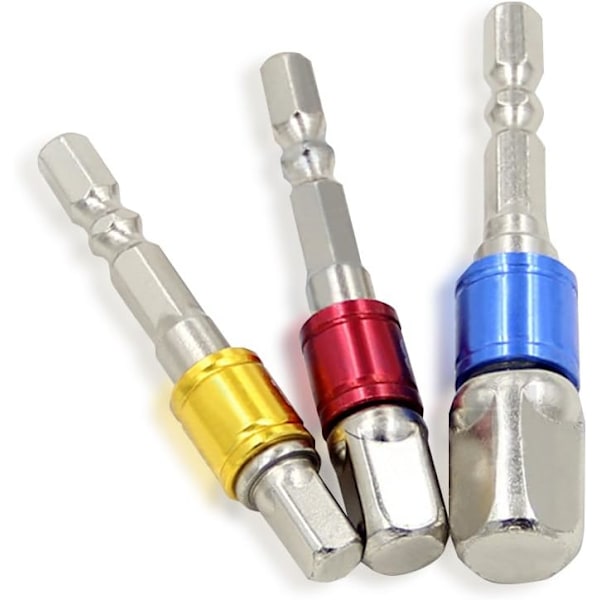 Forlængeradapter-sæt - 1/4\" Hex Skaft til 1/4\" Kørsel 3/8\"