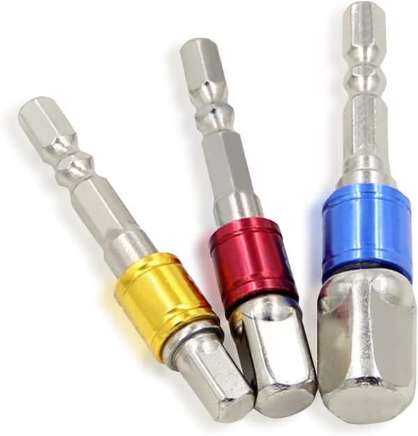 Forlengelsesadaptersett - 1/4\" Hex Schaft til 1/4\" Driv 3/8\"