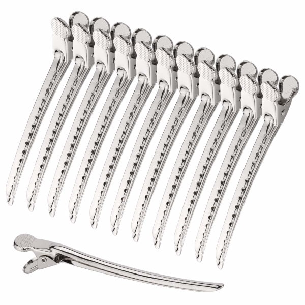 12 piece alligator hairpin metal duckbill hairpin shape - prof