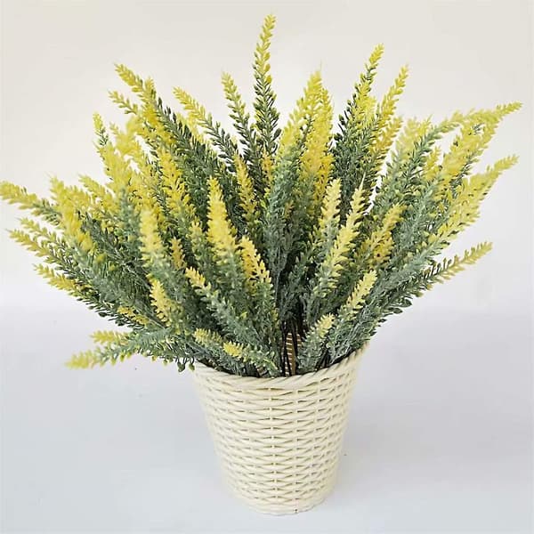 2 stk Kunstige Flocking Lavendel, Bryllup Fest Hjem Dekorasjon
