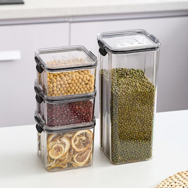 Lufttät burk Plastburk Helkorn Köks Snacks Kyl S