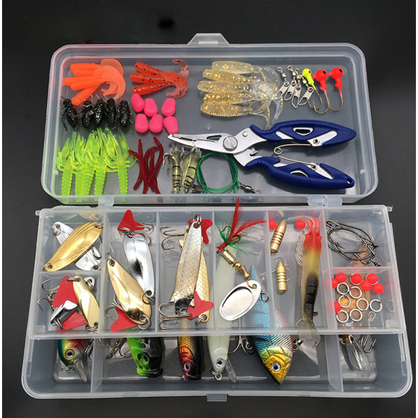 Fishing Lures Kit for Freshwater Bait Tackle Kit for Bass Trout S