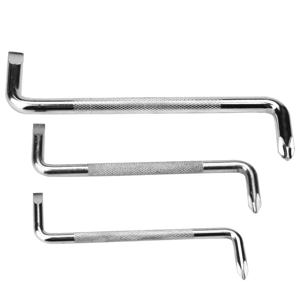 Dewenwils 3-pack skruvmejselset, krom-vanadin stål dubbel DXGHC