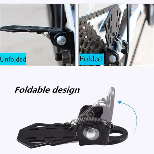 4-pakks Mini Sykkel Bakpedal, Sykkelpigger, MTB Folding Fotstøtte