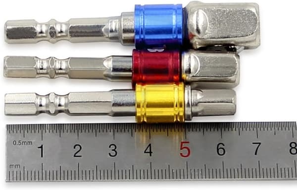 Forlængeradapter-sæt - 1/4\" Hex Skaft til 1/4\" Kørsel 3/8\"