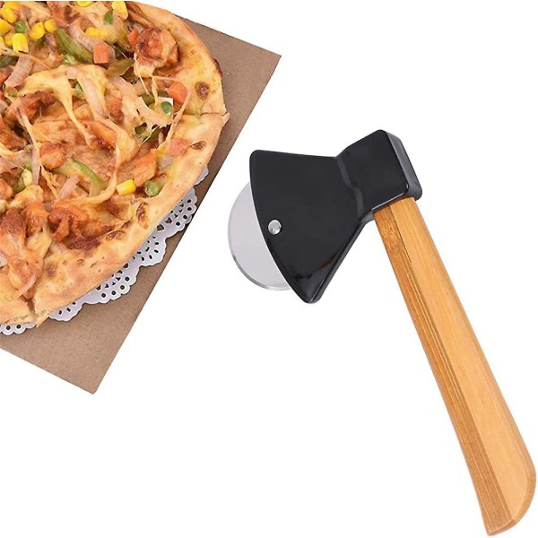 2 kpl Heilwiy Pizza Cutter Pizza Roller Kirves puisella kahvalla