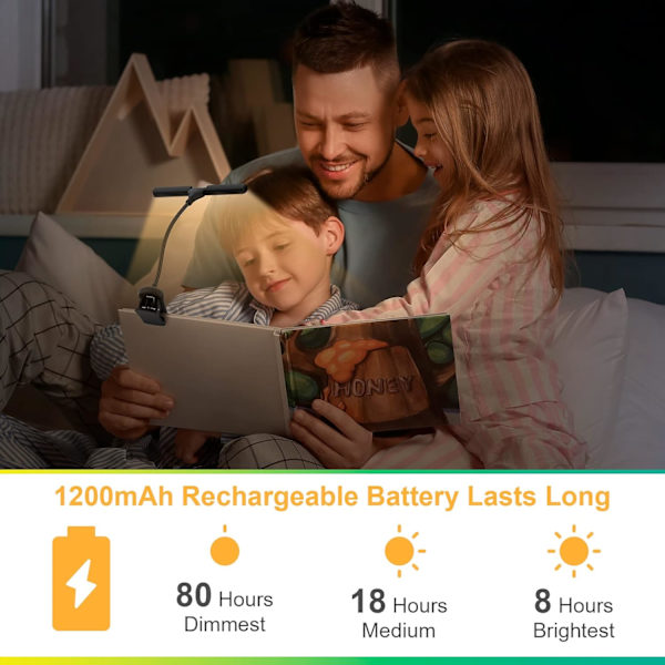 Leselys - Leselampe for lesing i sengen - Mini Touch Readin