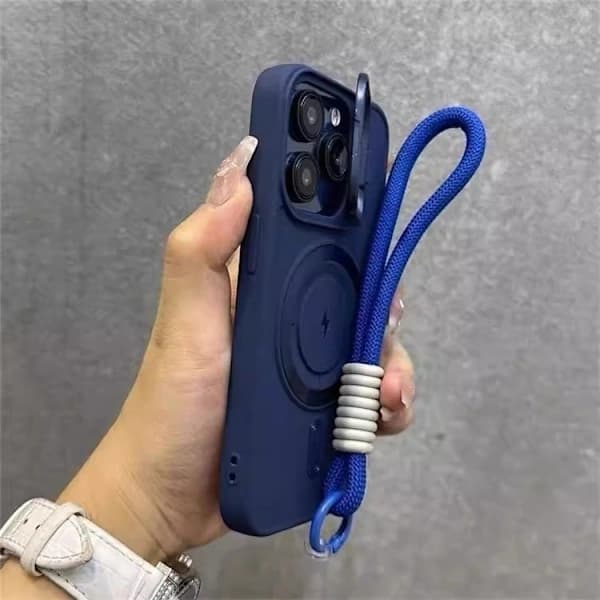 Etui til iPhone 17 Pro + lanyard magnetisk linseholder
