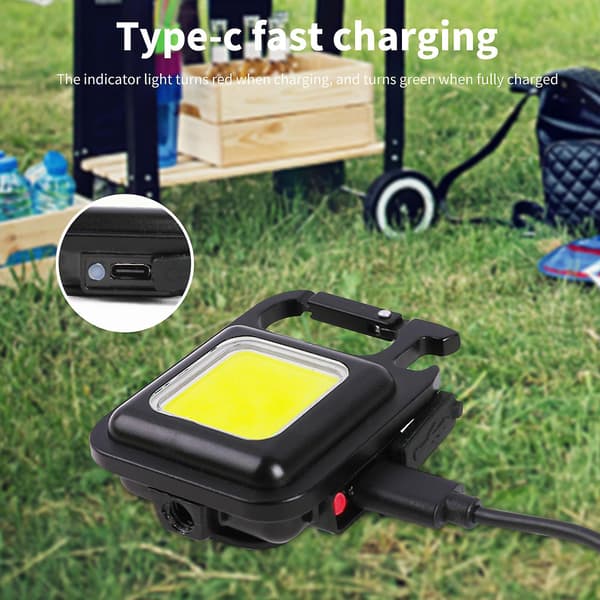 COB Arbejdslys Mini Lommelygte Udendørs Camping Nødlys Indendørs