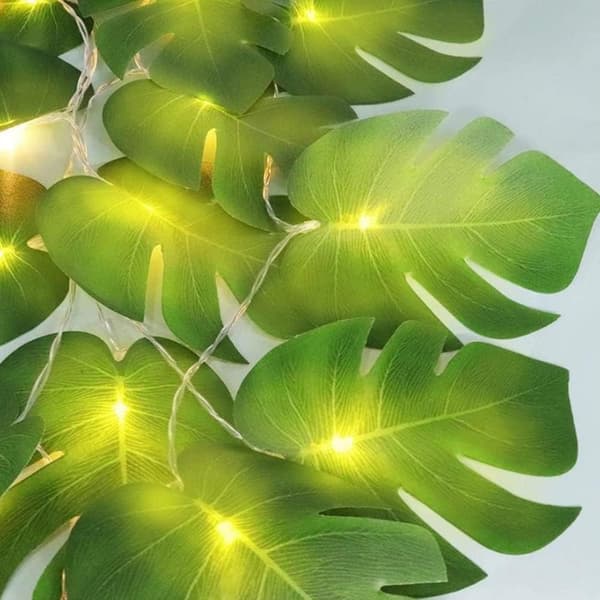 Bladformede LED-lysstreng 3 meter 20 LED'er Hængende Feelygter med G