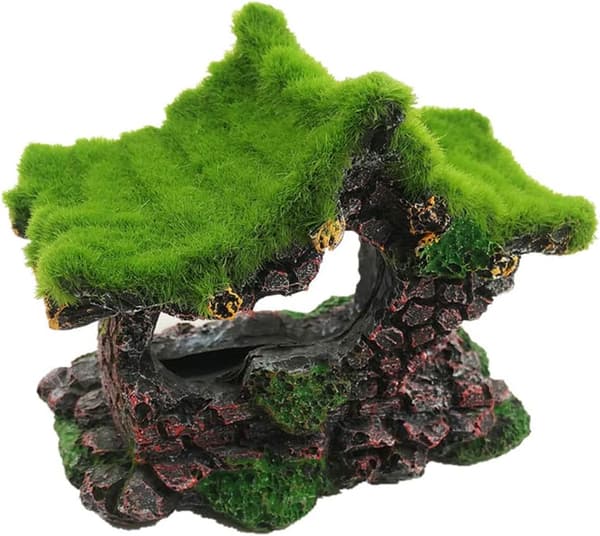 Harpiks Akvarium Hus Fisk Reker Rede Flocking Moss Skjulested Hule