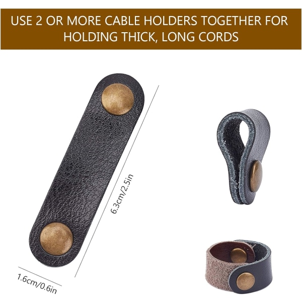 Leather Cable Straps Cable Ties Cable Organizers Cord Management