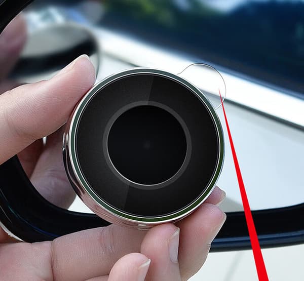 4 stycken självhäftande backspeglar med böjd design för parkering