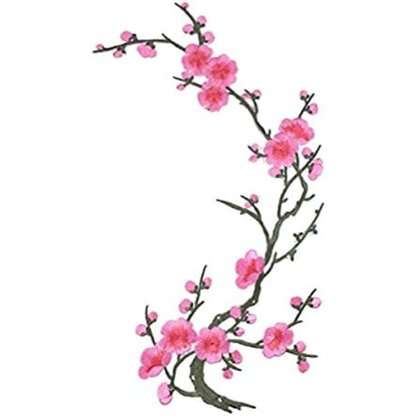 Broderad Körsbärsblomspatch