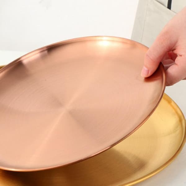 Stainless Steel Tableware Dinner Plate Food Container Tray Sy DXGHC