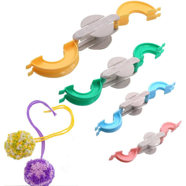 Pom Pom Maker, Bobble Maker, Fluff Ball Weaver, Pompom Machine, B