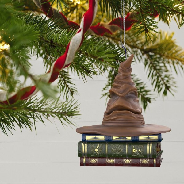 Joulukuusen riipus Harry Potter -äänellä lajitteluhattu hartsi cr