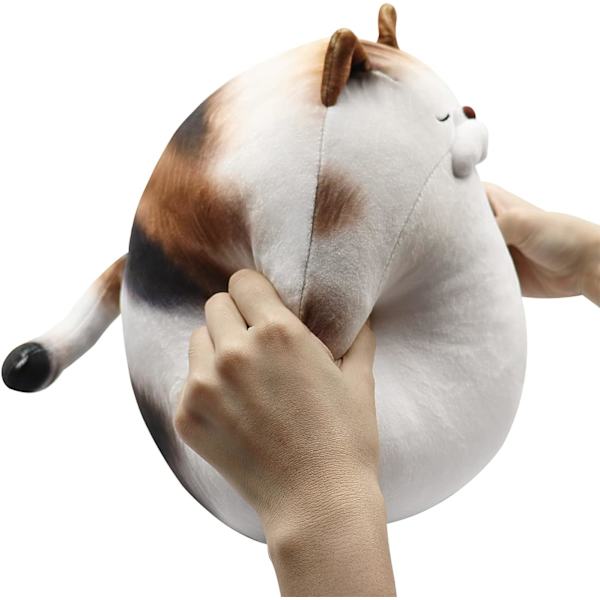 Kattkudde Kattplyschkudde Mjuk Fylld Djur Söt Plump DXGHC