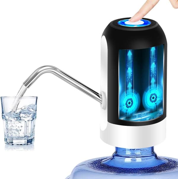 Flaskepumpe 5 Gallons Vandflaskedispenser USB Opladning Automatisk