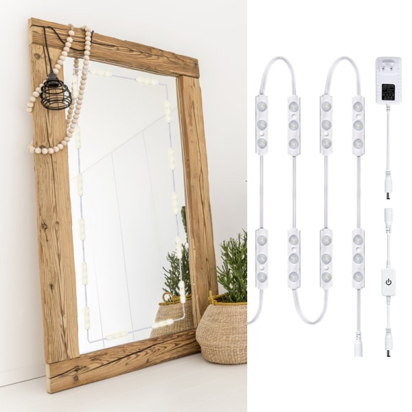 Led Vanity Mirror Light, Super Bright White LED, Dæmpbar Touc