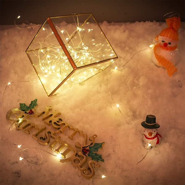 Batteridrivna 6.6Ft/2M 20 LED-ljusslingor Blinkande Jul